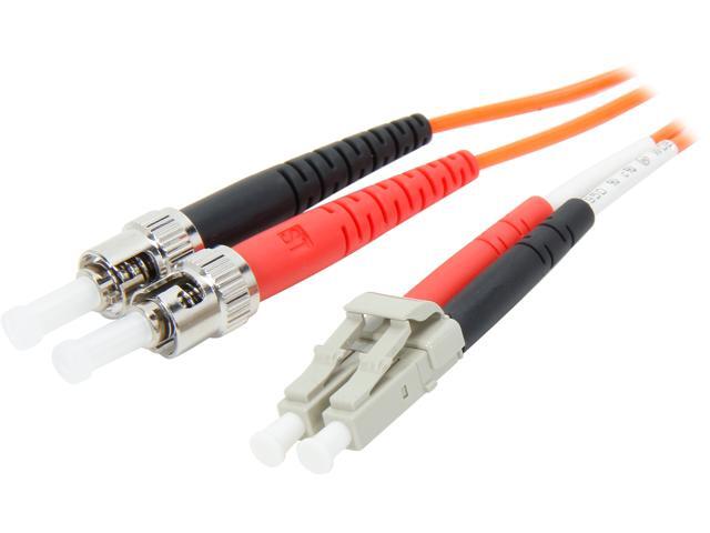 C2G 33166 5m LC/ST Duplex 62.5/125 Multimode Fiber Patch Cable - Orange