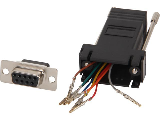 C2G 02943 RJ45 to DB9 Female Modular Adapter - Black
