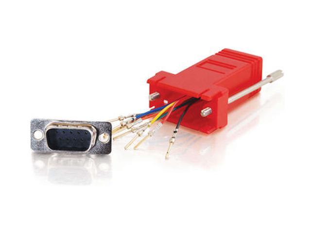 C2G 02949 RJ45 to DB9 Male Modular Adapter