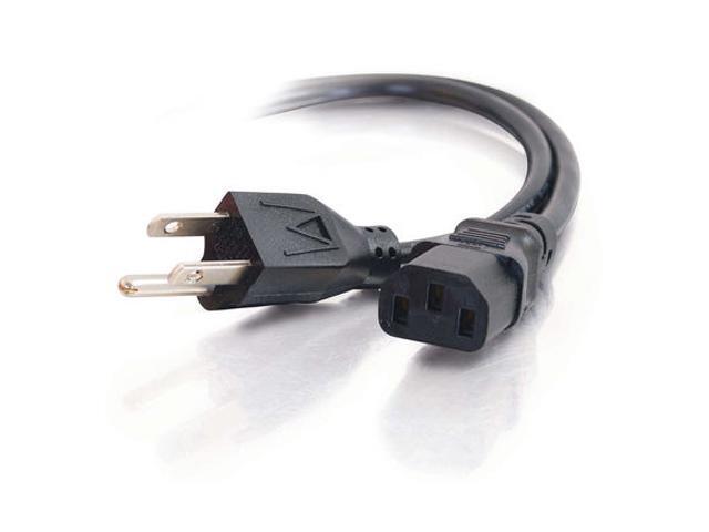 C2G Model 03133 6 ft. 18 AWG Universal Power Cord (NEMA 5-15P to IEC320C13)