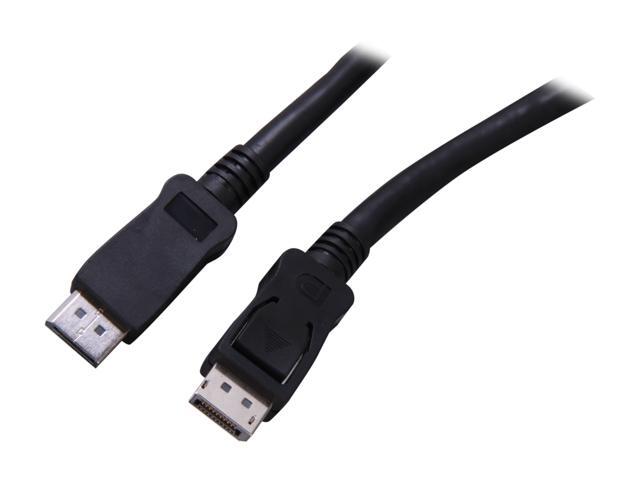 StarTech DISPLPORT50L 50 ft(15.24m) Black 1 x DisplayPort Male to 1 x DisplayPort Male DisplayPort Cable with Latches - M/M ...