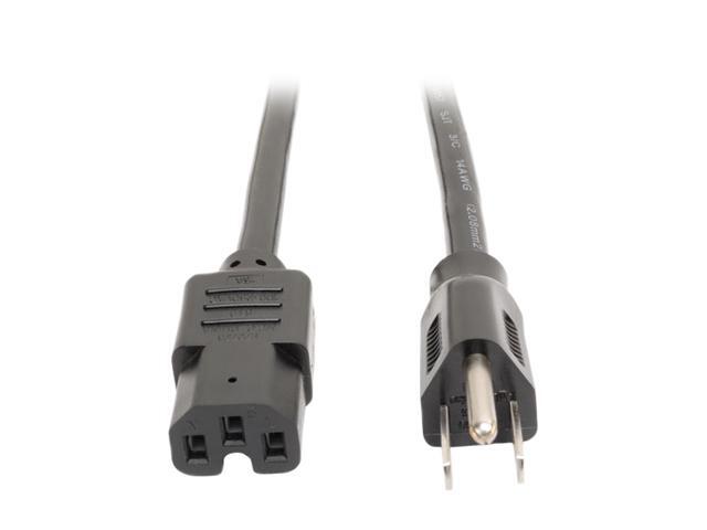 Tripp Lite Model P019-004 4 ft. Heavy Duty 14AWG Power Cord, 5-15P - to - C15