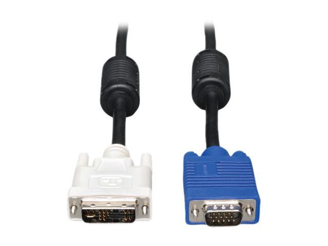 Tripp Lite P556-003 Black 3 ft. Connector A: DVI-A Connector B: HD15 (MALE) Superior molded cables with foil-shielding for ...