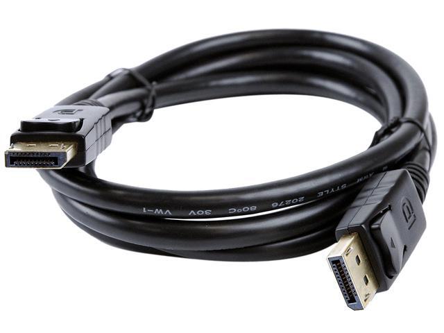 ViewSonic CB-00010555 6.0' (1.8 m) Black Connector on First End: DisplayPort Digital Audio/Video DisplayPort Audio/Video ...