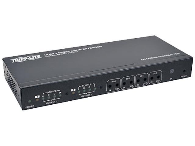 Tripp Lite BHDBT-T-SI-4X2 HDBaseT HDMI over Cat5e/6/6a 4x2 Extender Matrix Transmitter, Serial and IR, 4K x 2K UHD/1080p