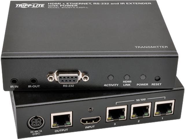 Tripp Lite BHDBT-K-E3SPI-L HDBaseT HDMI over Cat5e/6/6a Extender Kit with Ethernet, Power, Serial & IR Control