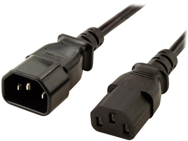 Pactech Model RH-PE10-18V-B 10 ft. C14 to C13 Power Cord