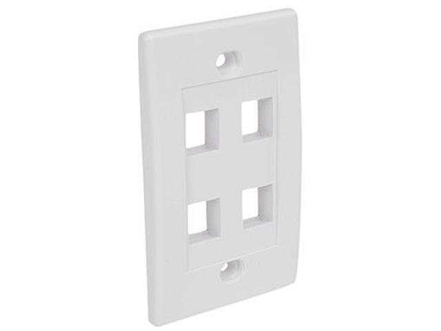 StarTech PLATE4WH 4 Socket Universal Faceplate