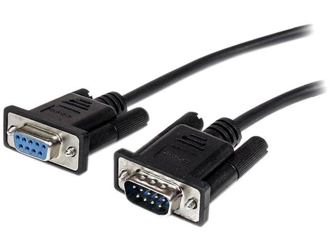 StarTech.com 1m Black Straight Through DB9 RS232 Serial Cable - M/F
