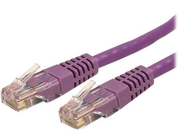 StarTech C6PATCH10PL 10 ft. Cat 6 Purple Molded UTP Gigabit Patch Cable