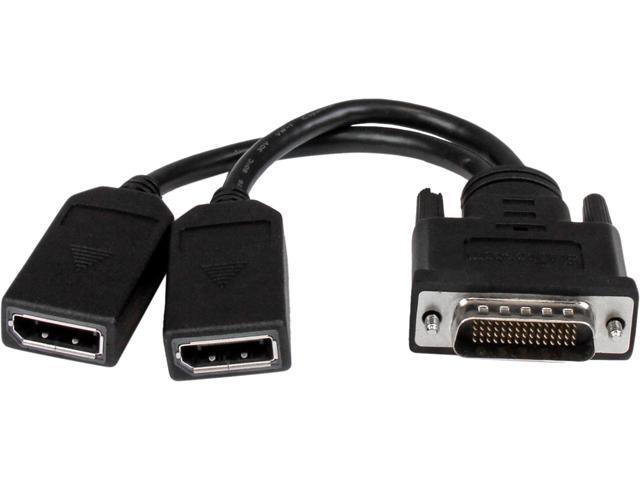 StarTech DMSDPDP1 8" Black Connector A	1 - DMS-59 (59 pin) Male Connector B	2 - DisplayPort (20 pin) Latching Female LFH ...