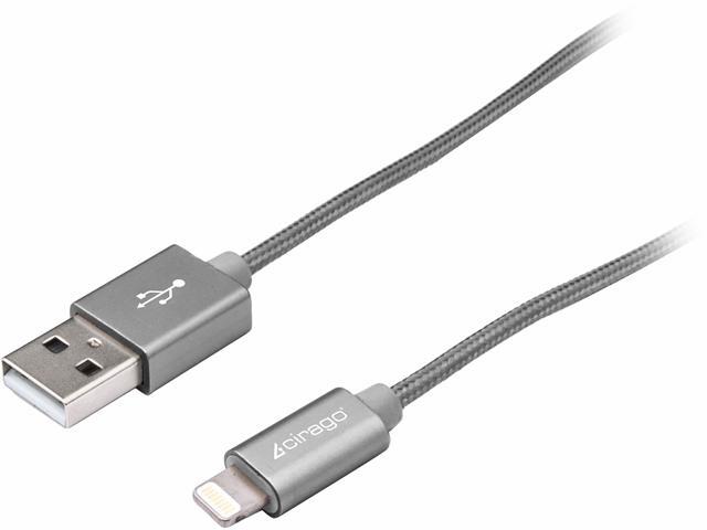 CIRAGO IPLBR03GRY Gray Lightning Braided Cable