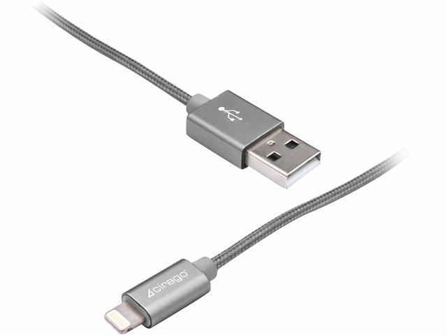 CIRAGO IPLBR06GRY Gray Lightning Braided Cable