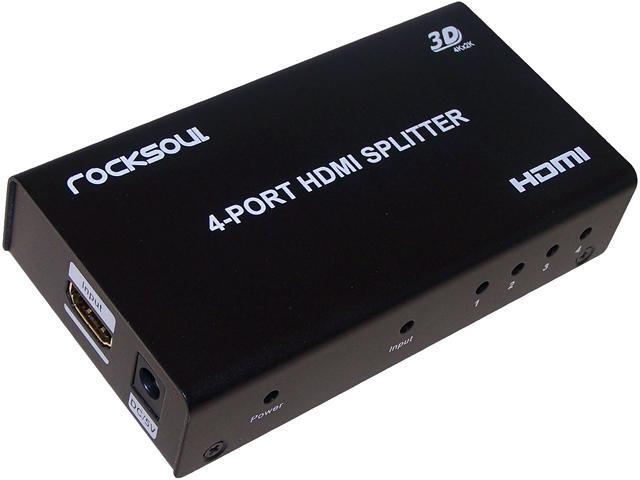 AWA Technology Inc. HM-SP15SX14 ROCKSOUL  HDMI 1 to 4 splitter Black
