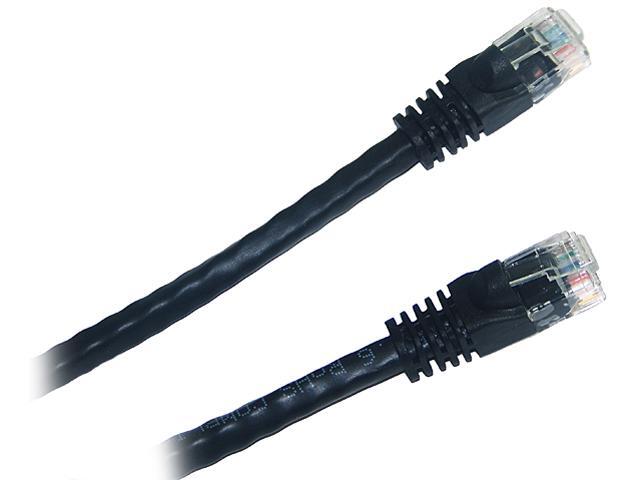 Micro Connectors E07-001B-10 1 ft. Cat 5E Black 1-ft Cat 5E Patch Cable -10 Pack