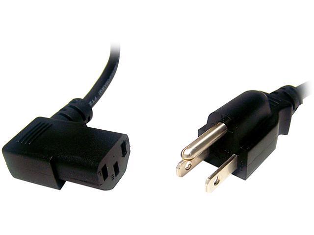Micro Connectors Model M05-113RA 6 ft. AC Power cord UL Approved Right Angle