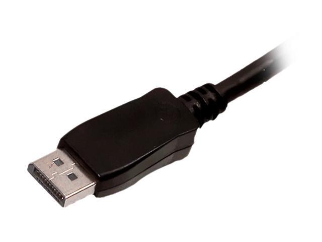 Comprehensive DISP-DISP-6ST 6 ft. Black Connector Type 1: DisplayPort Latching Male  Connector Type 2: DisplayPort Latching ...