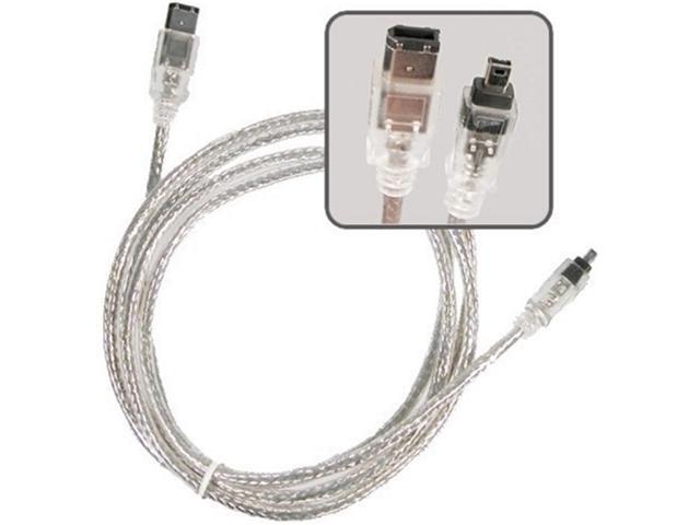 Insten 1044528 6 ft. 2X IEEE 1394 Firewire Cable 6 pin - 4 pin M / M