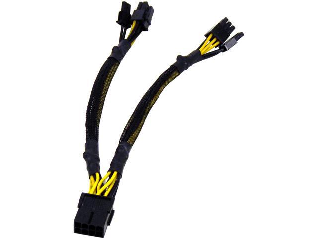 1ST PC CORP. CB-PCIE8-Y PCI-E 8pin Male to two PCI-E 6+2 female