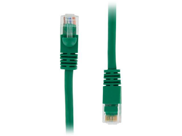 35 FT RJ45 CAT6 550MHz Molded Ethernet Network Patch Cable - Green - Lifetime Warranty