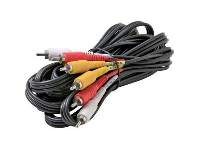 STEREN Model BL-216-303BK 3 ft Premium Composite Audio/Video Cable