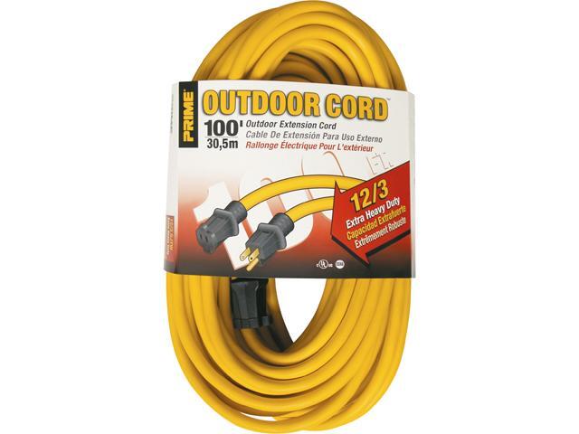 Prime Wire Model EC500835 100 ft. 12/3 SJTW Jobsite Outdoor Extension Cord