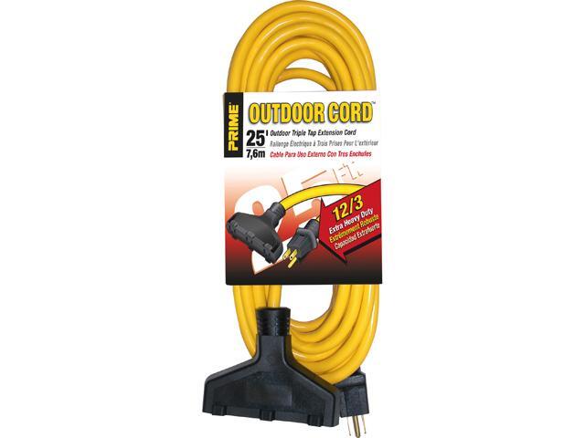 Prime Wire Model EC600825 25 ft. Extra Heavy Duty 25-Foot Outdoor Generator Extension Cord 3-Condu
