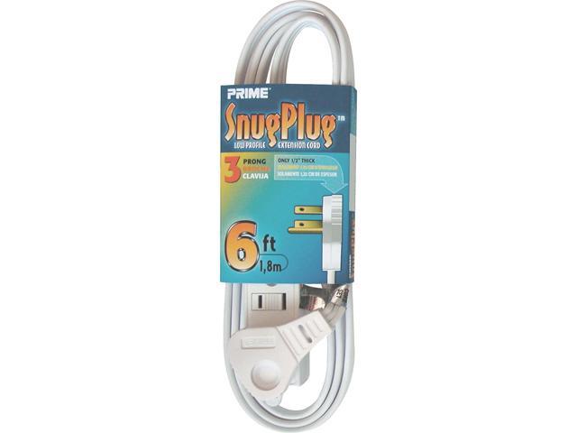 Prime Wire Model EC930606 6 Feet 16/2 SPT-2 3-Outlet Cord