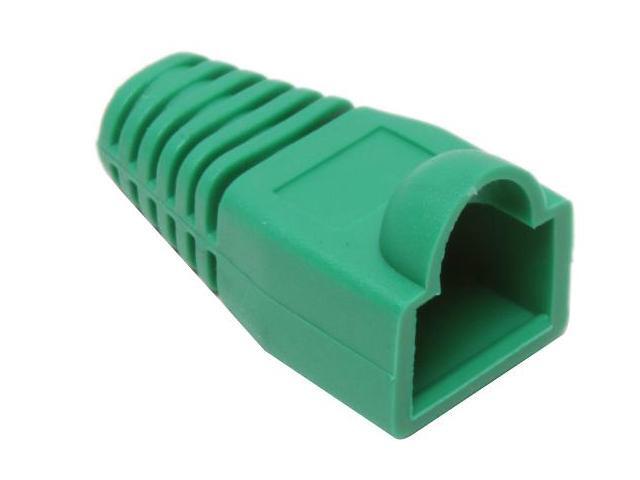 BYTECC Green Color Snagless Boots for RJ45, 50-Pack