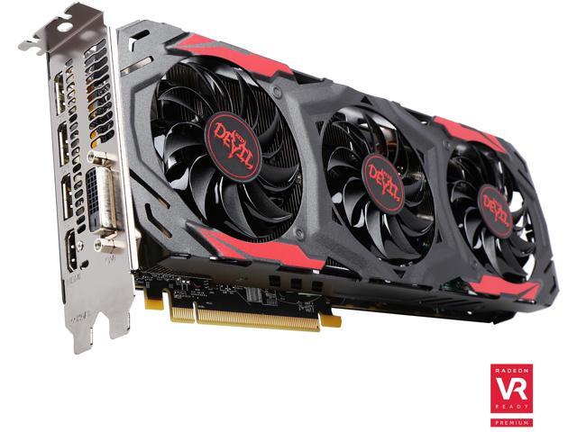 PowerColor RED DEVIL Radeon RX 480 DirectX 12 AXRX480 8GBD5-3DH/OC 8GB 256-Bit GDDR5 PCI Express 3.0 CrossFireX Support ATX Video Card