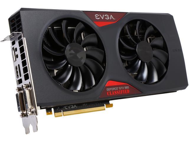 EVGA 04G-P4-2988-KR GeForce GTX 980 Classified 4GB 256-Bit GDDR5 ACX 2.0 PCI Express 3.0