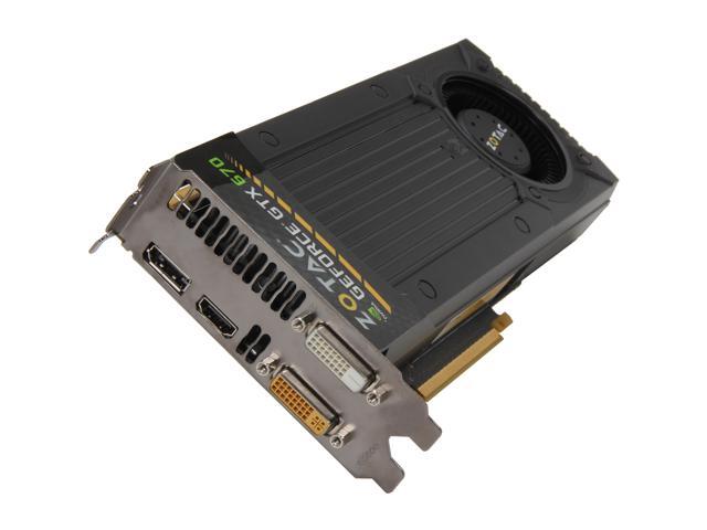ZOTAC GeForce GTX 670 DirectX 11 ZT-60301-10P Video Card