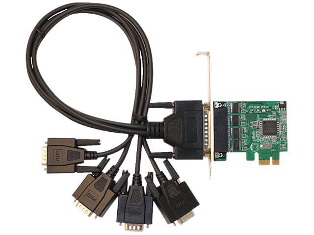 SIIG DP 4-Port Industrial RS-232 PCI Express Adapter Card Model ID-E40011-S1