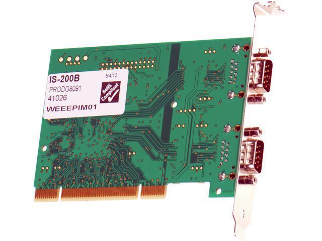 Brainboxes 2-port Serial PCI Adapter Model IS-200