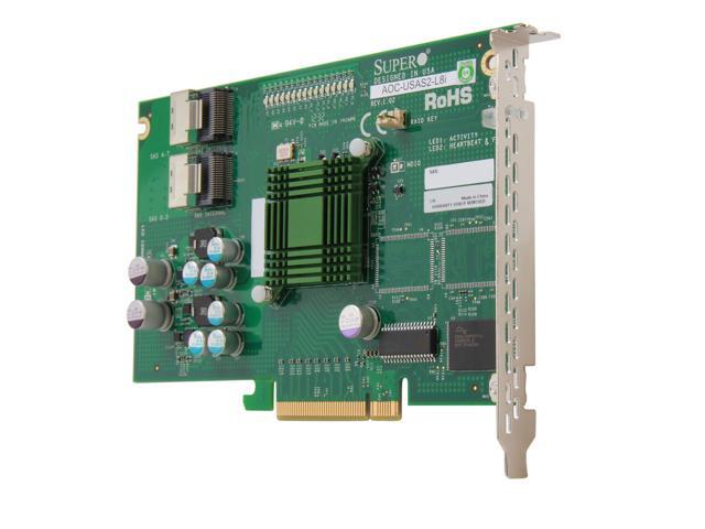 SUPERMICRO AOC-USAS2-L8i PCI Express SATA / SAS Eight-Port Internal RAID Adapter