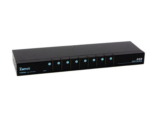 Zonet KVM3008 8 Port KVM Switch w/OSD