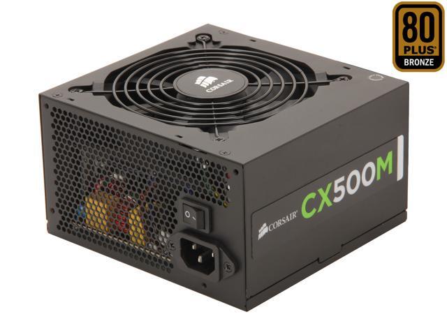 corsair cx m series cx500m 500w 80 plus bronze active pfc corsair cx m series cx500m 500w 80 plus bronze active pfc