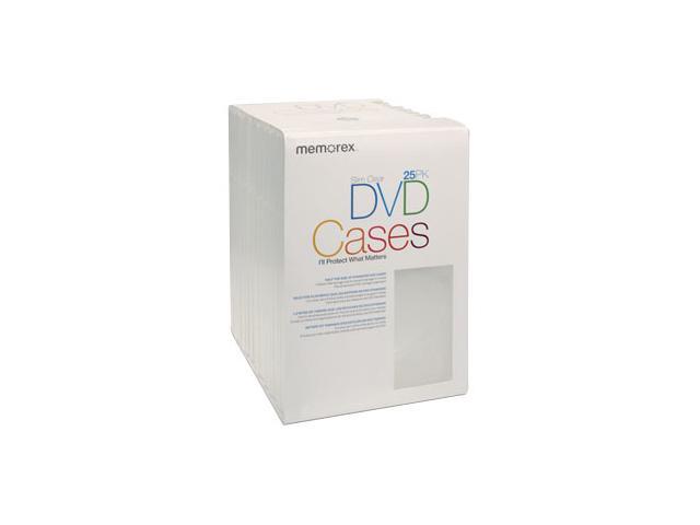 Memorex 01985 25PK DVD Video Movie Cases