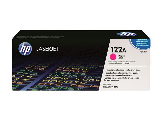 HP 122A Magenta Toner Cartridge for Color LaserJet 2550L,2550LN,2550N (Q3963A)