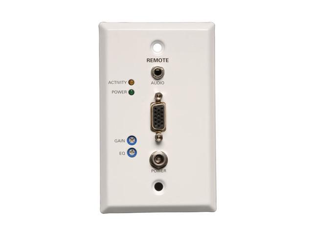 Tripp Lite B132-100A-WP-1 VGA + Audio over Cat5 Receiver - RJ45-type Wallplate