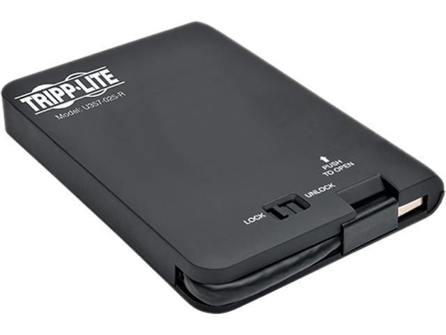 Tripp Lite USB 3.0 SuperSpeed External 2.5" SATA III Hard Drive Enclosure with Built-in Cable (U357-025-R)