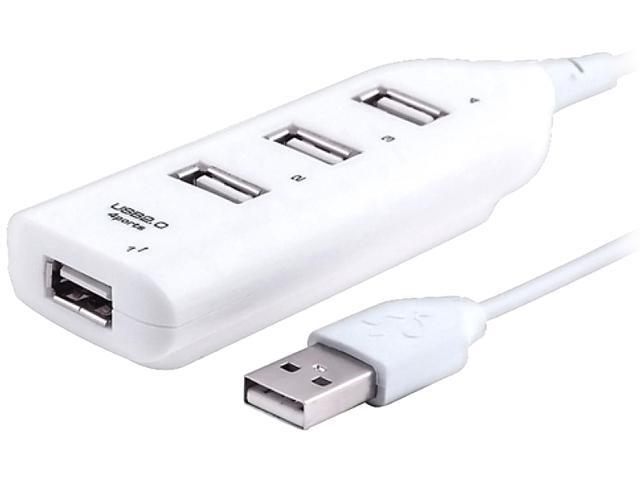 Insten 1042791 Black 4 Port USB 2.0 Hub