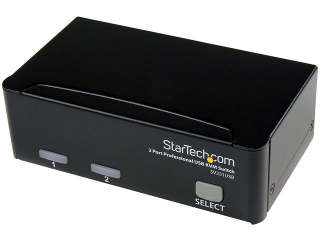 StarTech SV231USB 2 Port Professional USB KVM Switch Kit with Cables