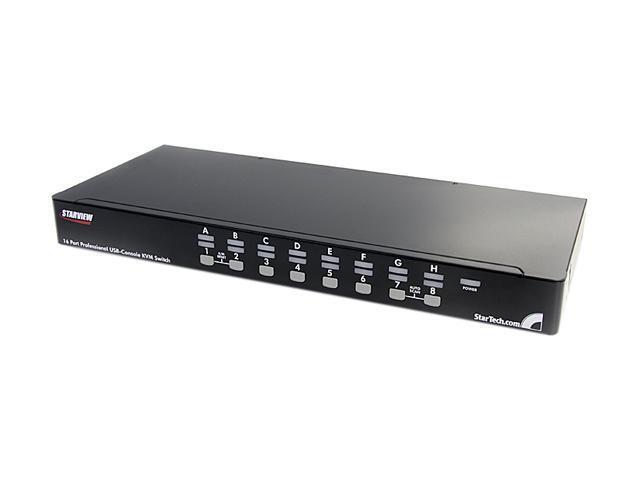 StarTech SV1631DUSBU 16 Port 1U Rack Mount USB KVM Switch