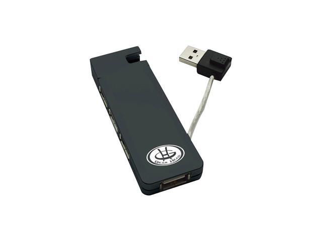 GearHead UH2100 4-port USB 2.0 Hub with Integrated USB Cable
