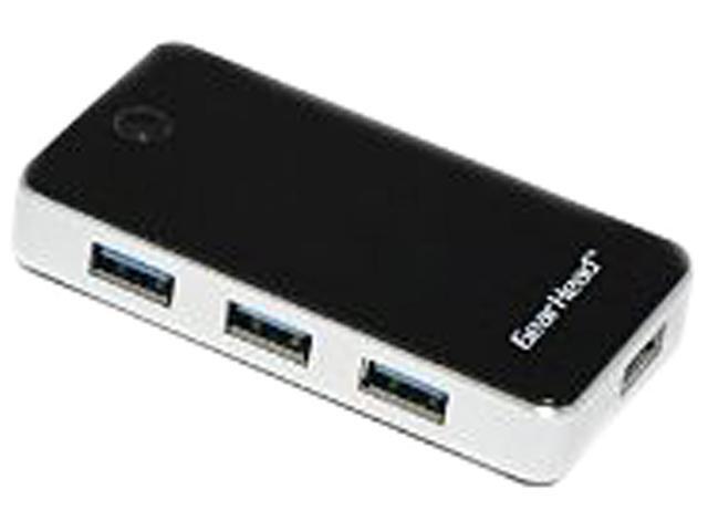 Gear Head 4-Port USB 3.0 Hub Aluminum