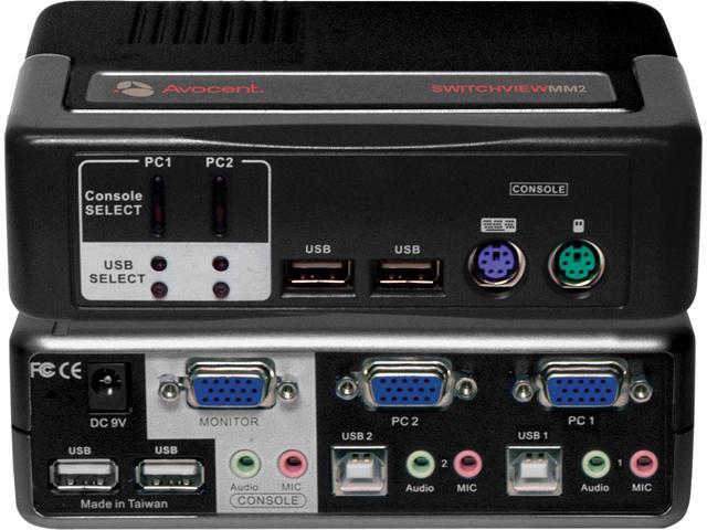 Avocent 2SVPUA20-001 SwitchView MM2 2-port KVM Switch