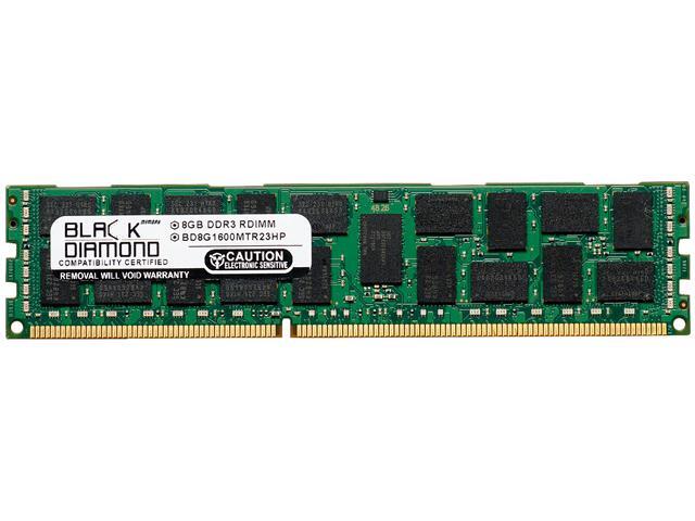 Black Diamond Memory 8GB 240-Pin DDR3 SDRAM DDR3 1600 (PC3 12800) ECC Registered System Specific Memory Model BD8G1600MTR23HP