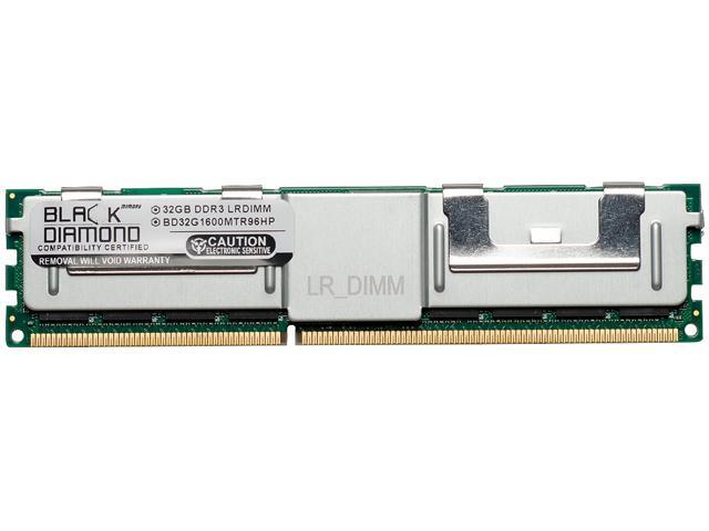 Black Diamond Memory 32GB 240-Pin DDR3 SDRAM DDR3L 1600 (PC3L 12800) Load Reduced System Specific Memory Model BD32G1600MTR96HP