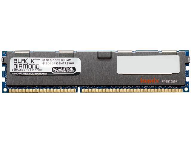 Black Diamond Memory 8GB 240-Pin DDR3 SDRAM DDR3 1333 (PC3 10600) ECC Registered System Specific Memory Model BD8G1333MTR23HPA